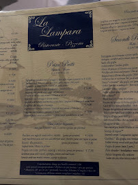 Ristorante La Lampara à Santa Teresa Gallura menu