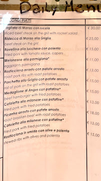 Trattoria Da Ubaldo à Lucca carte