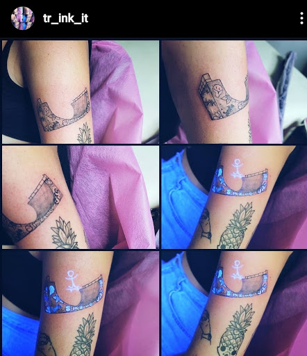 Explore tattoo ideas for women's lower back, creative tattoo ideas in Benton, available at Spectrum Tattoo