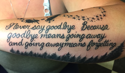 Explore snowboarding tattoo ideas, creative tattoo ideas in San Angelo, available at A1 Tattoos and Piercings