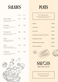 Carte du Le RS restaurant et snack à Arc-lès-Gray