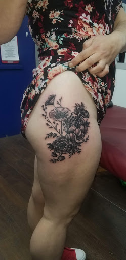 Explore ankle tattoos ideas, creative tattoo ideas in Lubbock, available at Sinners & Saints Art Company