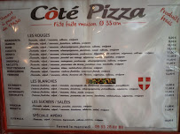 Menu / carte de Côté Pizza à Yenne