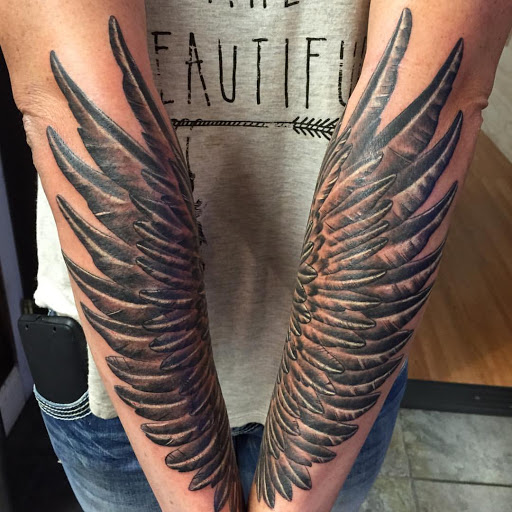 Explore puppy tattoo ideas, creative tattoo ideas in Redding, available at The Salty Sloth Tattoo