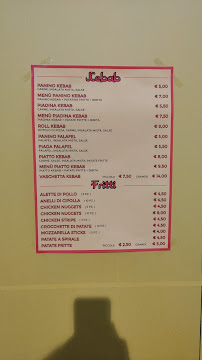 Carte du Hot Kebab à Reggio Emilia