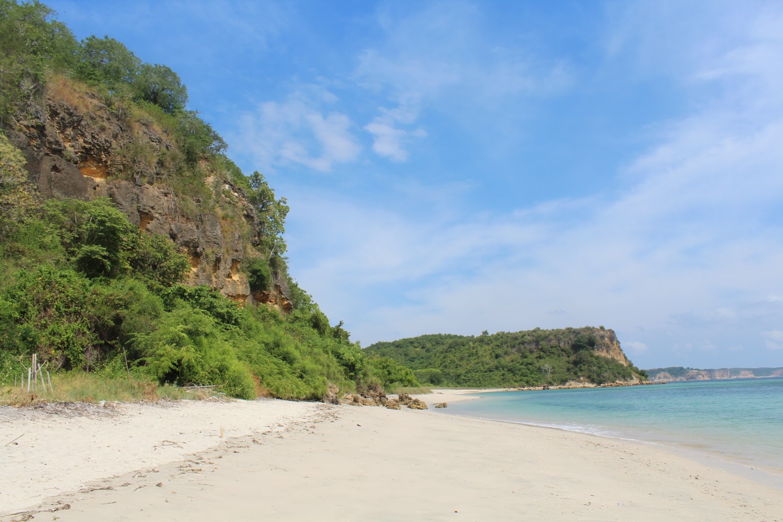 Φωτογραφία του Ekas Beach με μπεζ άμμος επιφάνεια