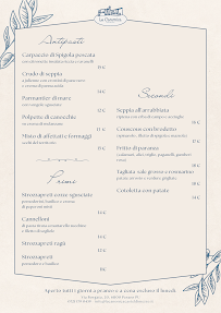 Menu du La Canonica - Ristorante di Pesce a Casteldimezzo, Pesaro (PU) à Pesaro