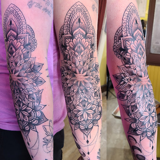 Explore tattoo filler ideas for sleeve, creative tattoo ideas in Seymour, available at Popseys Electric Tattooing Co.