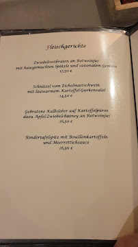 Restaurant Zum Seeblick à Bammental menu