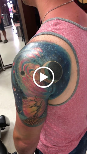 Explore leatherface tattoo ideas, creative tattoo ideas in San Diego, available at Wylde Sydes Tattoo & Body Piercing