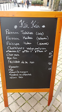 Restaurant polynésien Kaï Kaï à Lège-Cap-Ferret (la carte)