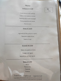 Carte du Osteria Di Corte à Albaretto della Torre