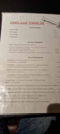 Restaurant Hexenhäuschen à Bad Oeynhausen (le menu)