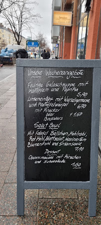Menu du Die Garbe à Berlin