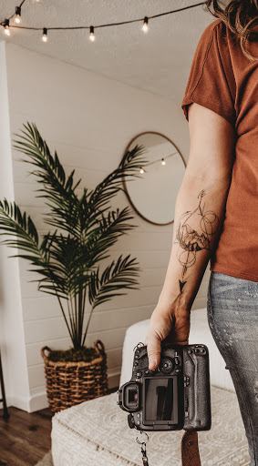Explore tattoo frame ideas, creative tattoo ideas in Batavia, available at The Pretty Pin-Up Tattoo Parlor