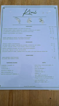 Kini Cuisine & Cocktails à Soorts-Hossegor menu