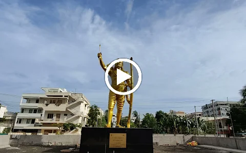 30ft Alluri Seethramaraju bronze statue image