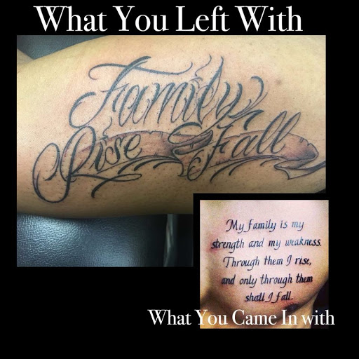Explore gangsta tattoo ideas, creative tattoo ideas in Savannah, available at Tatlyfe Studios