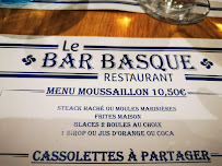 Bar Basque Capbreton à Capbreton menu