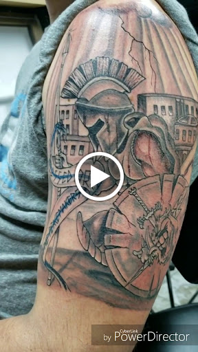 Explore god's soldier tattoo ideas, creative tattoo ideas in Little Falls, available at Skyline Tattoo Studio