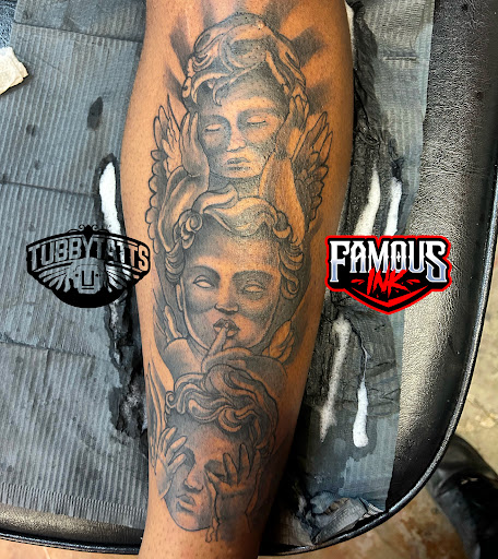 Explore feminine shoulder tattoo ideas, creative tattoo ideas in Hammond, available at Famous Ink, Inc.