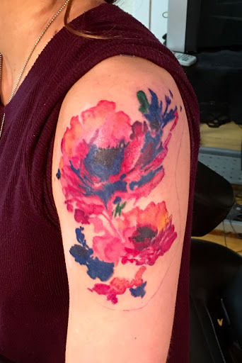 Explore quarter sleeve tattoo ideas for females, creative tattoo ideas in Raleigh, available at Conspiracy Ink Tattoos