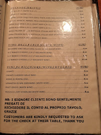 Trattoria Da Guido à Florence menu