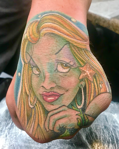 Explore portrait tattoos ideas, creative tattoo ideas in San Marcos, available at Locally Famous Tattoo