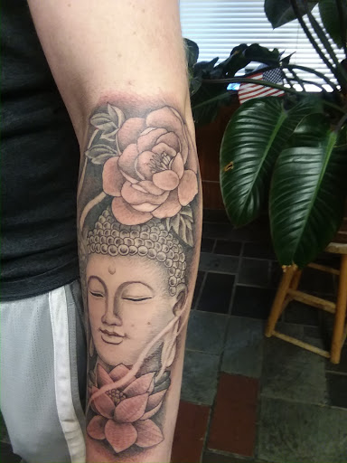 Explore black sleeve tattoo ideas, creative tattoo ideas in Philadelphia, available at Tattoo Odyssey Inc