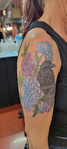 Explore double heart tattoo ideas, creative tattoo ideas in Dripping Springs, available at Hill Country Arts Piercings And Tattoos