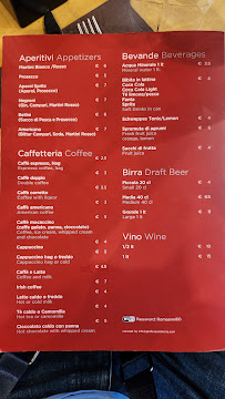 Menu / carte de Anni 60 à Rome