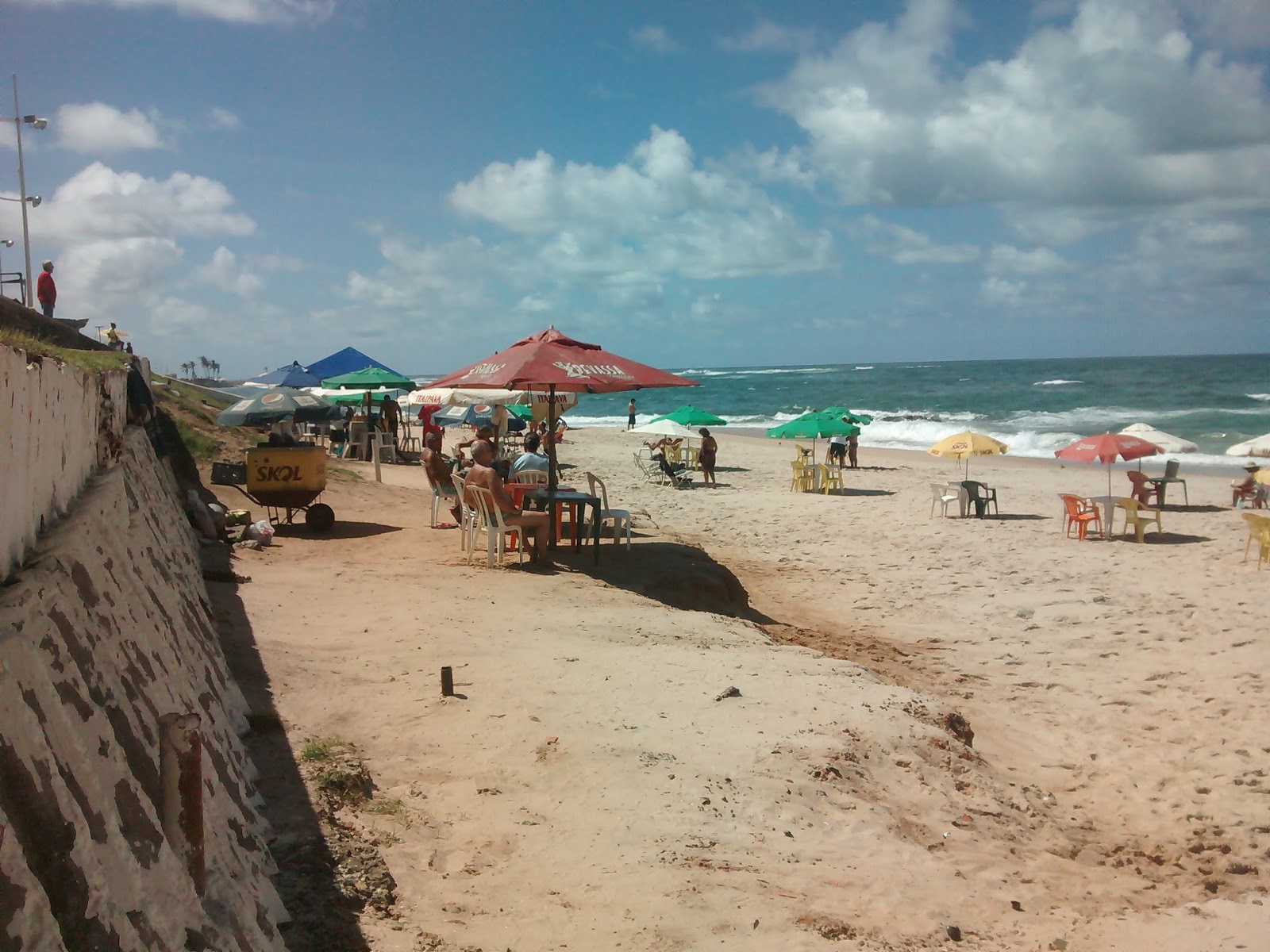 Foto van Praia da Pituba en de nederzetting
