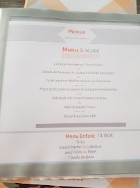 Les Ombrelles à Martigues menu