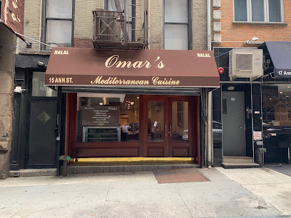 Omars Mediterranean Cuisine - 15 Ann St, New York, NY 10038