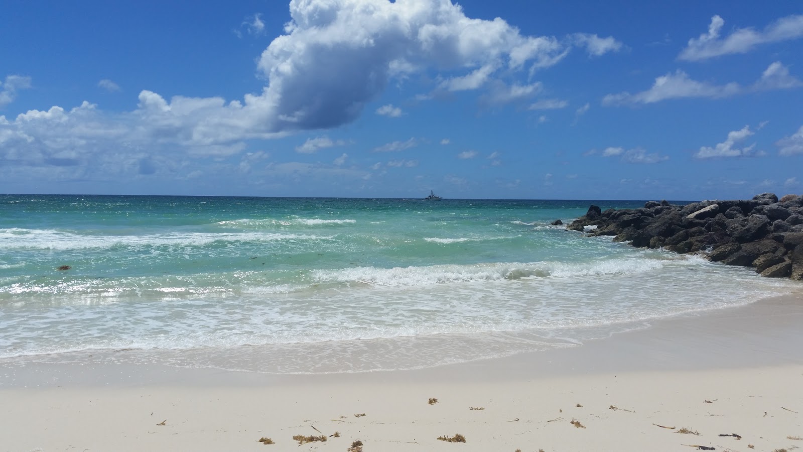 Foto av East Palm beach med lång rak strand