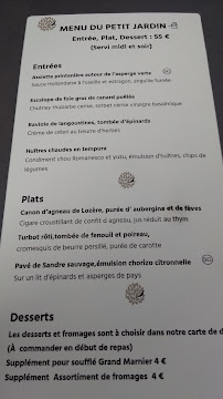 Le Petit Jardin Montpellier à Montpellier menu