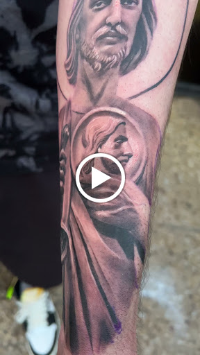 Explore the amity affliction tattoo ideas, creative tattoo ideas in Dallas, available at Empire barbers & Ink