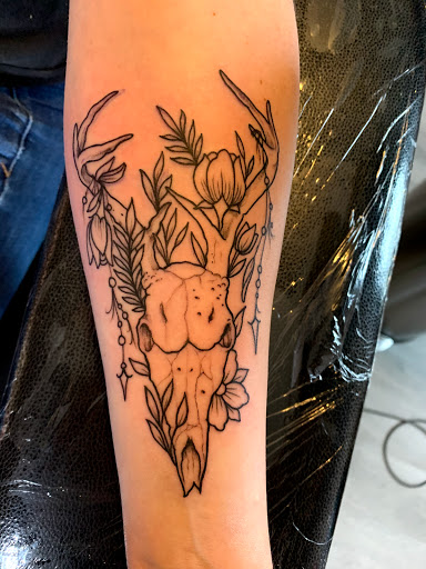 Explore small shoulder tattoo ideas, creative tattoo ideas in Norwalk, available at Saloon 13 LLC