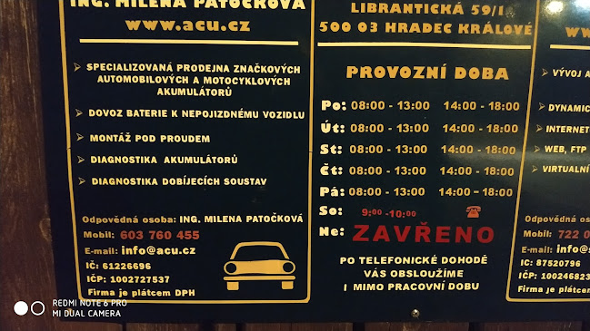Recenze na Autobaterie HK v Hradec Králové - Prodejna automobilů
