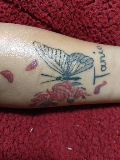 Explore dog tattoo ideas for men, creative tattoo ideas in Aurora, available at Wild West Tattoo & Piercing