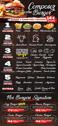 Menu du COZY GRILL à Lille