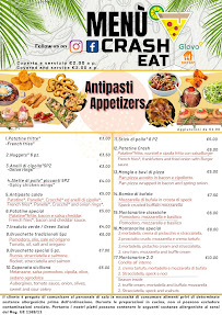Menu / carte de Crash Eat à Palermo