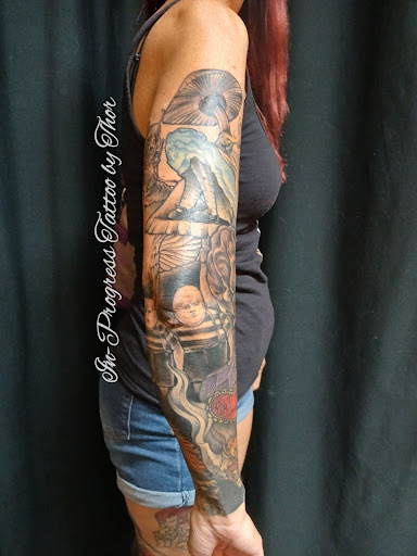 Explore shin tattoo ideas, creative tattoo ideas in San Tan Valley, available at Frontier Tattoo Company