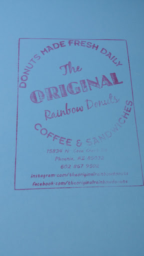 Donut Shop «The Original Rainbow Donuts», reviews and photos, 15834 N Cave Creek Rd, Phoenix, AZ 85032, USA