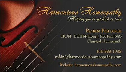 Harmonious Homeopathy – Robin Pollock, HOM, DCHomMed(Hons), FCHM, RSHom(NA)