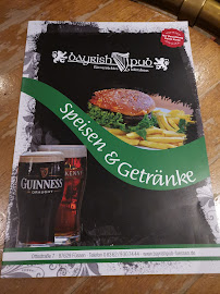 Pub irlandais Bayrish Pub à Füssen - menu / carte