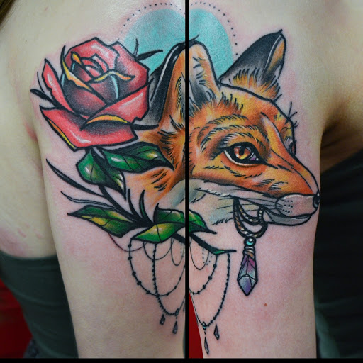 Explore flower tattoo ideas for guys, creative tattoo ideas in Brunswick, available at Black Element Tattoo