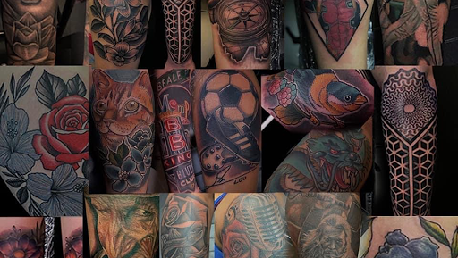 Explore dagger tattoo ideas, creative tattoo ideas in Cordova, available at The Rook x Raven Tattoo Creative