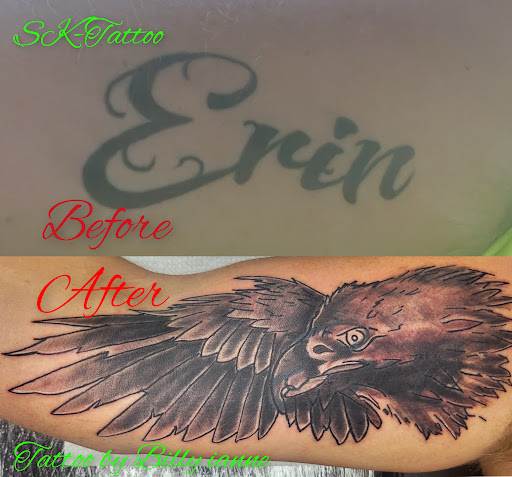 Explore police officer tattoo ideas, creative tattoo ideas in Meridian, available at SK-Tattoo1