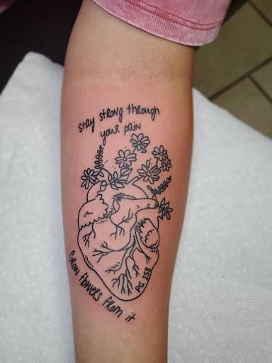 Explore colon cancer tattoo ideas, creative tattoo ideas in Stamford, available at KE Tattoo Studio